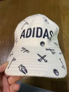 adidas ゴルフモチーフキャップ ホワイト