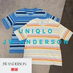 UNIQLO JW ANDERSON ボーダーTシャツ 2枚セット メンズ