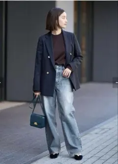 IENA【upper hights】別注 THE HIM ワイドストレートデニム