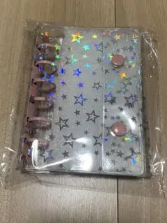 星柄　A7 バインダー　シール帳