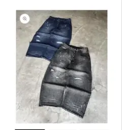 belvet Washed Faded Denim Black-M 即完売 - メルカリ