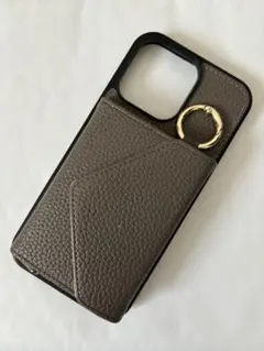 iPhone14proMAX カード入れ付き ショルダー ケース