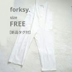 【新品】フォクシー　サロペット　ノースリーブ オールインワン　ペチパンツ付