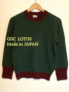 GDC/LOTUS/グリーン/セーター/S/日本製