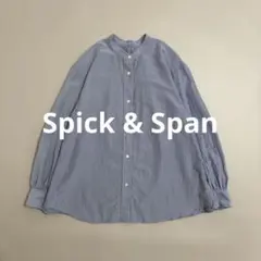 スピックアンドスパン spic パールボタンオーバー 38 シャツ ブラウス 