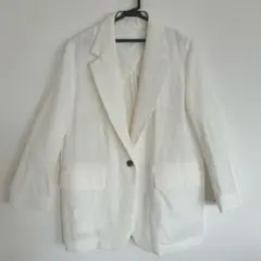 ホワイト テーラードジャケット　H&M