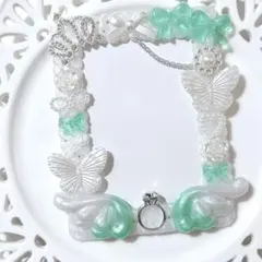 トレカケース ホイップデコ 推し活 緑 グリーン ミント 羽 天使 No.91