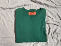 UNIVERSAL OVERALL レオパード柄ポケットTシャツ　グリーン