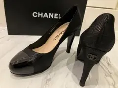 美品　CHANEL パンプス　ココマーク　35 ラインストーン　シャネルのサムネイル