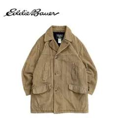 【美品】EddieBauer 00s 中綿 太畝コーデュロイ ジャケット BEG