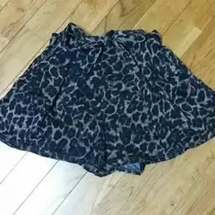 ヒョウ柄　キュロットスカート