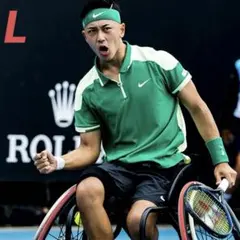 ナイキ Lサイズ テニスウェア ポロシャツ グリーン