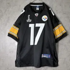 NFL Steelers ゲームシャツ スーパーボウル刺繍 黒黄白 Reebok NFL Steelers ゲームシャツ スーパーボウル刺繍 黒黄白 Reebok - メルカリ