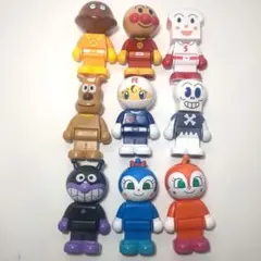 【アンパンマン】ブロックラボキャラクター人形9体セット【説明必読】