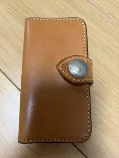 レザー製ブラウンiPhone8用ケース