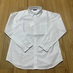 新品☆コムサイズム　白イージーケア　オックスフォード長袖シャツ140cm
