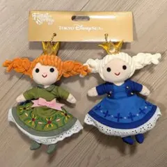 お顔厳選♡ファンタジースプリングス　アナ雪　ぬいぐるみキーホルダー　セット