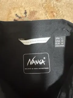 ナンガ　ドットエア　半袖　シャツ　L ブラック