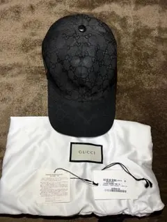 大人気 GUCCI キャップ 総柄 ブラック GUCCI