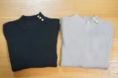【本日限定価格✨️】レディース ニット長袖 Mサイズ2点セット