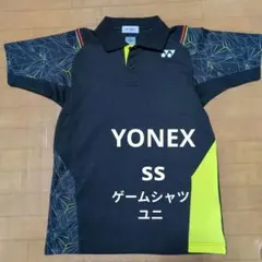YONEX SS ゲームシャツ ブラック/イエロー