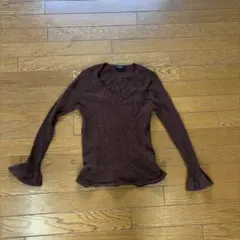 BURBERRY ブラウンニット 長袖 1