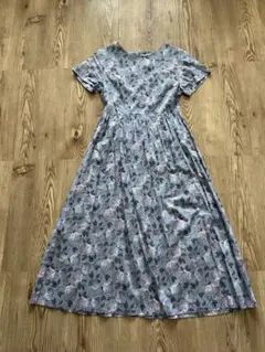 極美品✨リバティ 定番人気のひまわり柄 半袖シャツワンピース