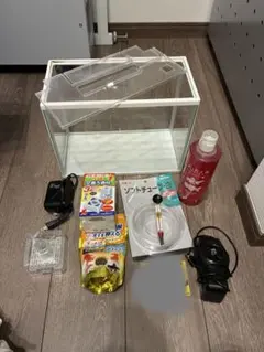 アクアリウム飼育用品セット 水槽 フィルター 薬 餌のサムネイル