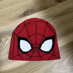 スパイダーマン ニット帽 赤