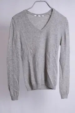 ユニクロ　カシミヤセーター Sサイズ グレー