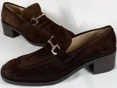【正規品】美品 グッチ GUCCI スエード ビット ローファー 36 1/2