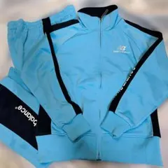 new balance ジャージセット 140サイズ ライトブルー　c54