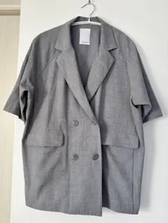 完売品】crewre ハーフスリーブボクシージャケット iron gray 3 - メルカリ