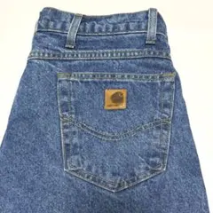 w92㎝ カーハート ワークパンツ デニム ジーンズ 防寒 アメリカ古着 