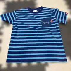 EDWIN ボーダー柄 ポケットTシャツ