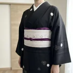 KAPUKI×西岡ペンシル◇デニム着物 蛇と髑髏 ブラック◇黒 対丈S カプキ