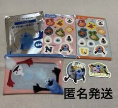 スンスン　スシロー クリアポーチ＆シールセット、ピック付き