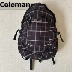 Coleman コールマン　デイパック 背面ポケット有り　チェック柄
