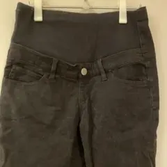 ブラック マタニティ テーパードパンツ　ストレートパンツ