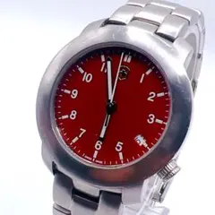 90s VICTORINOX VI-00 レッド文字盤 スイス製 腕時計のサムネイル