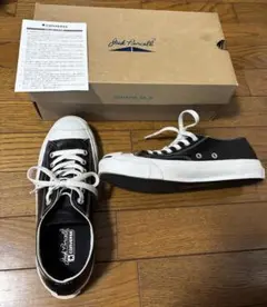 CONVERSE leather Jack Purcell ブラック 1B985