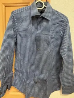 BANANA REPUBLIC バナナリパブリック チェックシャツ 長袖 ブルーのサムネイル