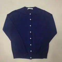 Lugnoncure ネイビー ニットカーディガン 長袖