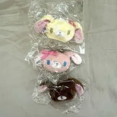 シュガーバニーズ ぬいぐるみチャーム ももうさ くろうさ はなうさ