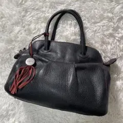美品✨ フルラ ミニボストンバッグ ハンドバッグ レザー 本革 バイ 