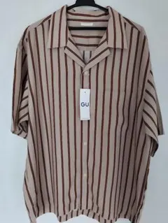 GU 　オープンカラーシャツ 　Lサイズ ベージュ