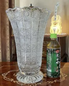 まーろーず様専用ボヘミア　クリスタル　500PK 特大　花瓶　フラワーベース