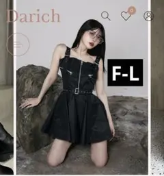 Darich ナイロンジャンパーミニワンピース FL
