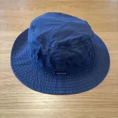 【美品】montbell ネイビー アウトドアハット