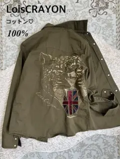 美品 ロイスクレヨン 花柄 刺繍 コート ライナー付き 黒 M 240815t-33_1.jpg